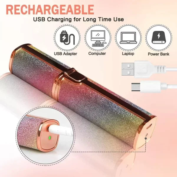 Flawless 2-in-1 Eyebrow Trimmer | Rechargeable Hair Remover and Cleaning Brush